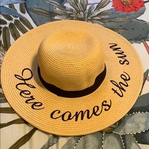 “Here Comes The Sun” Straw Hat